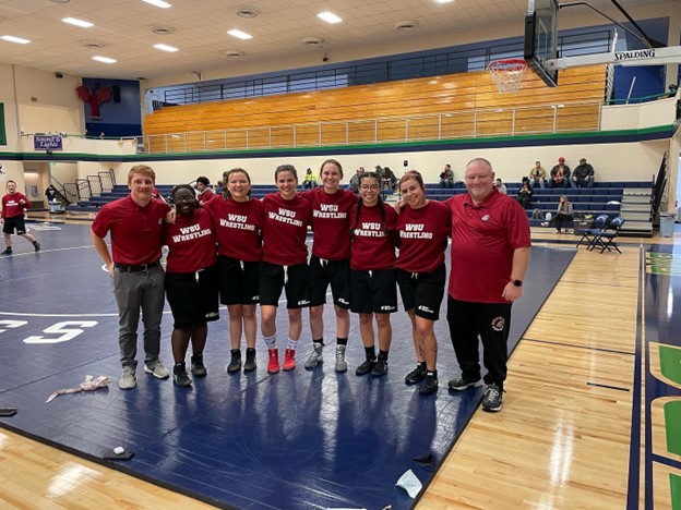 2021 First Official WSU Women's Wrestling Team at Big Bend